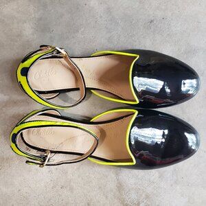 Anthro Black Patent Flats EU37 NEW